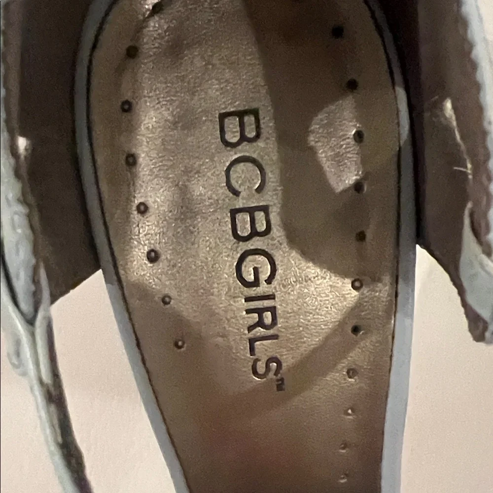 BCBGirls Sky Blue Croc-Patterned Heels - Picture 5 of 7